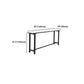 White Modern Style Bar Table in Faux Marble and Metal Milk Tea Shop Bar Table Clearhalo 'Bar Furniture' 'Bar Tables' 'bar_tables' 'furn' 'furn_bar_tables' 'Furniture' 'furniture_bar_tables' 'Kitchen & Dining Furniture' 4586886