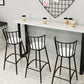 Upholstered Round Counter Bar Stool Backrest Bar Stool with Footrest and Iron Base Clearhalo 'Bar Furniture' 'Bar Stools' 'bar_stools' 'furn' 'furn_bar_stools' 'furniture_bar_stools' 'Kitchen & Dining Furniture' 'kitchen&dining_furn' 'kitchen' 'kitchen_furn' Furniture' 4586963