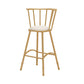 Upholstered Round Counter Bar Stool Backrest Bar Stool with Footrest and Iron Base Gold 1 Piece Clearhalo 'Bar Furniture' 'Bar Stools' 'bar_stools' 'furn' 'furn_bar_stools' 'furniture_bar_stools' 'Kitchen & Dining Furniture' 'kitchen&dining_furn' 'kitchen' 'kitchen_furn' Furniture' 4586971