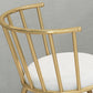 Upholstered Round Counter Bar Stool Backrest Bar Stool with Footrest and Iron Base Clearhalo 'Bar Furniture' 'Bar Stools' 'bar_stools' 'furn' 'furn_bar_stools' 'furniture_bar_stools' 'Kitchen & Dining Furniture' 'kitchen&dining_furn' 'kitchen' 'kitchen_furn' Furniture' 4586974