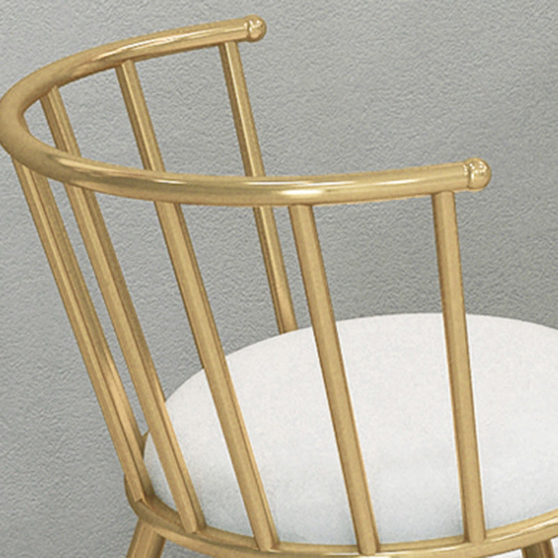 Upholstered Round Counter Bar Stool Backrest Bar Stool with Footrest and Iron Base Clearhalo 'Bar Furniture' 'Bar Stools' 'bar_stools' 'furn' 'furn_bar_stools' 'furniture_bar_stools' 'Kitchen & Dining Furniture' 'kitchen&dining_furn' 'kitchen' 'kitchen_furn' Furniture' 4586974
