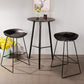 Contemporary Counter Bar Stool Bucket Bar Stool with Footrest Iron Base Clearhalo 'Bar Furniture' 'Bar Stools' 'bar_stools' 'furn' 'furn_bar_stools' 'furniture_bar_stools' 'Kitchen & Dining Furniture' 'kitchen&dining_furn' 'kitchen' 'kitchen_furn' Furniture' 4586993