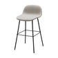 Contemporary Counter Bar Stool Leather Backrest Bar Stool with Footrest Gray 1 Piece Counter Stool(26"H) Clearhalo 'Bar Furniture' 'Bar Stools' 'bar_stools' 'furn' 'furn_bar_stools' 'furniture_bar_stools' 'Kitchen & Dining Furniture' 'kitchen&dining_furn' 'kitchen' 'kitchen_furn' Furniture' 4587041