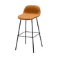 Contemporary Counter Bar Stool Leather Backrest Bar Stool with Footrest Brown 1 Piece Bar Stool(30"H) Clearhalo 'Bar Furniture' 'Bar Stools' 'bar_stools' 'furn' 'furn_bar_stools' 'furniture_bar_stools' 'Kitchen & Dining Furniture' 'kitchen&dining_furn' 'kitchen' 'kitchen_furn' Furniture' 4587050