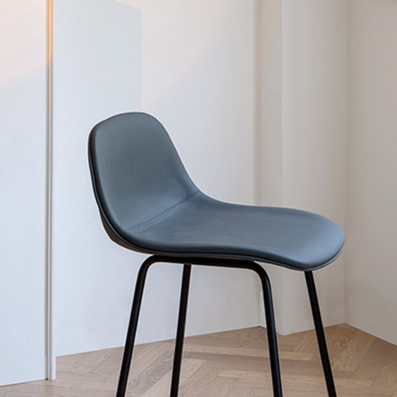 Contemporary Counter Bar Stool Leather Backrest Bar Stool with Footrest Clearhalo 'Bar Furniture' 'Bar Stools' 'bar_stools' 'furn' 'furn_bar_stools' 'furniture_bar_stools' 'Kitchen & Dining Furniture' 'kitchen&dining_furn' 'kitchen' 'kitchen_furn' Furniture' 4587053