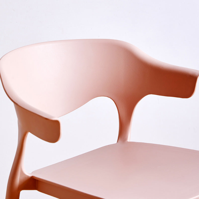 Modern Style Plastic Bar Stool with Footrest Low Back Bistro Stackable Bar Stool Clearhalo 'Bar Furniture' 'Bar Stools' 'bar_stools' 'furn' 'furn_bar_stools' 'furniture_bar_stools' 'Kitchen & Dining Furniture' 'kitchen&dining_furn' 'kitchen' 'kitchen_furn' Furniture' 4587085