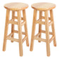 Modern Armless Counter Stool Wood Bar Stool with Wooden Seat and Pedal 2 Piece Set Counter Stool (23.5"H) Clearhalo 'Bar Furniture' 'Bar Stools' 'bar_stools' 'furn' 'furn_bar_stools' 'furniture_bar_stools' 'Kitchen & Dining Furniture' 'kitchen&dining_furn' 'kitchen' 'kitchen_furn' Furniture' 4587203