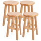 Modern Armless Counter Stool Wood Bar Stool with Wooden Seat and Pedal 4 Piece Set Short Stool(20"H) Clearhalo 'Bar Furniture' 'Bar Stools' 'bar_stools' 'furn' 'furn_bar_stools' 'furniture_bar_stools' 'Kitchen & Dining Furniture' 'kitchen&dining_furn' 'kitchen' 'kitchen_furn' Furniture' 4587211