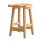 Contemporary Solid Wood Bar Stool Indoor Barstools with Wood Seat and Footrest Wood 1 Piece Counter Stool (24"H) Clearhalo 'Bar Furniture' 'Bar Stools' 'bar_stools' 'furn' 'furn_bar_stools' 'furniture_bar_stools' 'Kitchen & Dining Furniture' 'kitchen&dining_furn' 'kitchen' 'kitchen_furn' Furniture' 4587227