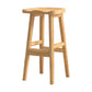 Contemporary Solid Wood Bar Stool Indoor Barstools with Wood Seat and Footrest Wood 1 Piece Bar Stool(31"H) Clearhalo 'Bar Furniture' 'Bar Stools' 'bar_stools' 'furn' 'furn_bar_stools' 'furniture_bar_stools' 'Kitchen & Dining Furniture' 'kitchen&dining_furn' 'kitchen' 'kitchen_furn' Furniture' 4587231