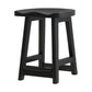 Contemporary Solid Wood Bar Stool Indoor Barstools with Wood Seat and Footrest Gloss Black 1 Piece Short Stool(20"H) Clearhalo 'Bar Furniture' 'Bar Stools' 'bar_stools' 'furn' 'furn_bar_stools' 'furniture_bar_stools' 'Kitchen & Dining Furniture' 'kitchen&dining_furn' 'kitchen' 'kitchen_furn' Furniture' 4587240