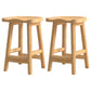 Contemporary Solid Wood Bar Stool Indoor Barstools with Wood Seat and Footrest Wood 2 Piece Set Counter Stool (24"H) Clearhalo 'Bar Furniture' 'Bar Stools' 'bar_stools' 'furn' 'furn_bar_stools' 'furniture_bar_stools' 'Kitchen & Dining Furniture' 'kitchen&dining_furn' 'kitchen' 'kitchen_furn' Furniture' 4587245