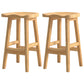 Contemporary Solid Wood Bar Stool Indoor Barstools with Wood Seat and Footrest Wood 2 Piece Set Bar Stool (28" H) Clearhalo 'Bar Furniture' 'Bar Stools' 'bar_stools' 'furn' 'furn_bar_stools' 'furniture_bar_stools' 'Kitchen & Dining Furniture' 'kitchen&dining_furn' 'kitchen' 'kitchen_furn' Furniture' 4587246