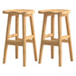 Contemporary Solid Wood Bar Stool Indoor Barstools with Wood Seat and Footrest Wood 2 Piece Set Bar Stool(31"H) Clearhalo 'Bar Furniture' 'Bar Stools' 'bar_stools' 'furn' 'furn_bar_stools' 'furniture_bar_stools' 'Kitchen & Dining Furniture' 'kitchen&dining_furn' 'kitchen' 'kitchen_furn' Furniture' 4587247