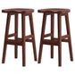 Contemporary Solid Wood Bar Stool Indoor Barstools with Wood Seat and Footrest Walnut 2 Piece Set Bar Stool(31"H) Clearhalo 'Bar Furniture' 'Bar Stools' 'bar_stools' 'furn' 'furn_bar_stools' 'furniture_bar_stools' 'Kitchen & Dining Furniture' 'kitchen&dining_furn' 'kitchen' 'kitchen_furn' Furniture' 4587251