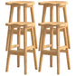 Contemporary Solid Wood Bar Stool Indoor Barstools with Wood Seat and Footrest Wood 4 Piece Set Bar Stool(31"H) Clearhalo 'Bar Furniture' 'Bar Stools' 'bar_stools' 'furn' 'furn_bar_stools' 'furniture_bar_stools' 'Kitchen & Dining Furniture' 'kitchen&dining_furn' 'kitchen' 'kitchen_furn' Furniture' 4587259