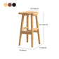 Contemporary Solid Wood Bar Stool Indoor Barstools with Wood Seat and Footrest Clearhalo 'Bar Furniture' 'Bar Stools' 'bar_stools' 'furn' 'furn_bar_stools' 'furniture_bar_stools' 'Kitchen & Dining Furniture' 'kitchen&dining_furn' 'kitchen' 'kitchen_furn' Furniture' 4587271