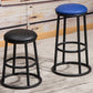 Modern Armless Backless Counter Stool Steel Dessert Shop Bar Stool with Cushion and Pedal Clearhalo 'Bar Furniture' 'Bar Stools' 'bar_stools' 'furn' 'furn_bar_stools' 'furniture_bar_stools' 'Kitchen & Dining Furniture' 'kitchen&dining_furn' 'kitchen' 'kitchen_furn' Furniture' 4587272