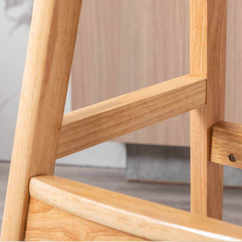 Contemporary Leather Solid Wood Barstools Bristol Bar Stool with Footrest and Low Back Clearhalo 'Bar Furniture' 'Bar Stools' 'bar_stools' 'furn' 'furn_bar_stools' 'furniture_bar_stools' 'Kitchen & Dining Furniture' 'kitchen&dining_furn' 'kitchen' 'kitchen_furn' Furniture' 4587353