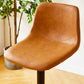 Industrial Style Bar Chair Adjustable Height Leather Seat Metal Leg for Counter Bar Clearhalo 'Bar Furniture' 'Bar Stools' 'bar_stools' 'furn' 'furn_bar_stools' 'furniture_bar_stools' 'Kitchen & Dining Furniture' 'kitchen&dining_furn' 'kitchen' 'kitchen_furn' Furniture' 4587514