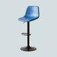 Industrial Style Bar Chair Adjustable Height Leather Seat Metal Leg for Counter Bar Blue 1 Piece Clearhalo 'Bar Furniture' 'Bar Stools' 'bar_stools' 'furn' 'furn_bar_stools' 'furniture_bar_stools' 'Kitchen & Dining Furniture' 'kitchen&dining_furn' 'kitchen' 'kitchen_furn' Furniture' 4587545