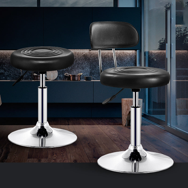 Modern Adjustable Rotatable Counter Stool Steel Mobile Phone Store Bar Stool with Cushion Clearhalo 'Bar Furniture' 'Bar Stools' 'bar_stools' 'furn' 'furn_bar_stools' 'furniture_bar_stools' 'Kitchen & Dining Furniture' 'kitchen&dining_furn' 'kitchen' 'kitchen_furn' Furniture' 4587554