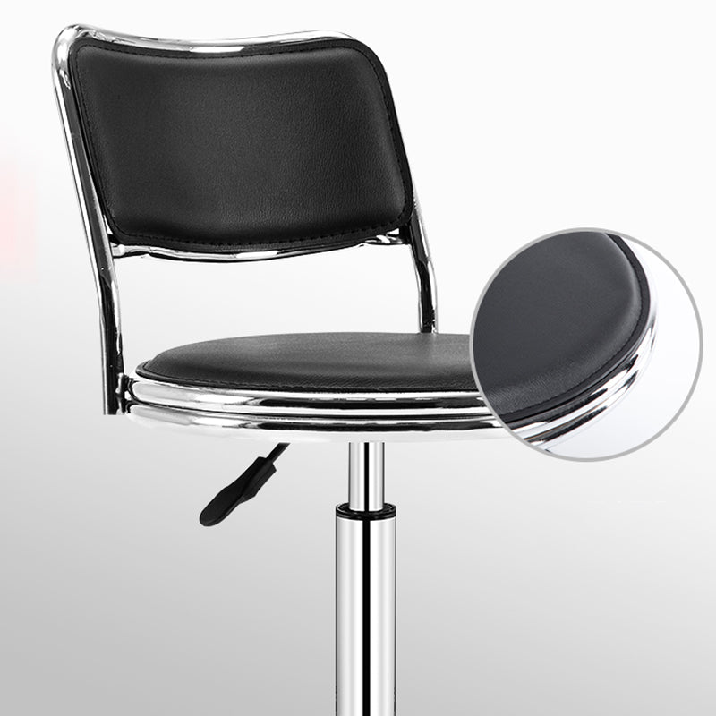 Modern Adjustable Rotatable Counter Stool Steel Mobile Phone Store Bar Stool with Cushion Clearhalo 'Bar Furniture' 'Bar Stools' 'bar_stools' 'furn' 'furn_bar_stools' 'furniture_bar_stools' 'Kitchen & Dining Furniture' 'kitchen&dining_furn' 'kitchen' 'kitchen_furn' Furniture' 4587557