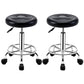 Modern Adjustable Rotatable Counter Stool Steel Mobile Phone Store Bar Stool with Cushion Black 2 Piece Set Clearhalo 'Bar Furniture' 'Bar Stools' 'bar_stools' 'furn' 'furn_bar_stools' 'furniture_bar_stools' 'Kitchen & Dining Furniture' 'kitchen&dining_furn' 'kitchen' 'kitchen_furn' Furniture' 4587561