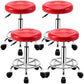 Modern Adjustable Rotatable Counter Stool Steel Mobile Phone Store Bar Stool with Cushion Red 4 Piece Set Clearhalo 'Bar Furniture' 'Bar Stools' 'bar_stools' 'furn' 'furn_bar_stools' 'furniture_bar_stools' 'Kitchen & Dining Furniture' 'kitchen&dining_furn' 'kitchen' 'kitchen_furn' Furniture' 4587571