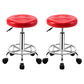 Modern Adjustable Rotatable Counter Stool Steel Mobile Phone Store Bar Stool with Cushion Red 2 Piece Set Clearhalo 'Bar Furniture' 'Bar Stools' 'bar_stools' 'furn' 'furn_bar_stools' 'furniture_bar_stools' 'Kitchen & Dining Furniture' 'kitchen&dining_furn' 'kitchen' 'kitchen_furn' Furniture' 4587573