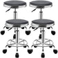 Modern Adjustable Rotatable Counter Stool Steel Mobile Phone Store Bar Stool with Cushion Gloss Black 4 Piece Set Clearhalo 'Bar Furniture' 'Bar Stools' 'bar_stools' 'furn' 'furn_bar_stools' 'furniture_bar_stools' 'Kitchen & Dining Furniture' 'kitchen&dining_furn' 'kitchen' 'kitchen_furn' Furniture' 4587574