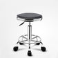 Modern Adjustable Rotatable Counter Stool Steel Mobile Phone Store Bar Stool with Cushion Gloss Black 1 Piece Clearhalo 'Bar Furniture' 'Bar Stools' 'bar_stools' 'furn' 'furn_bar_stools' 'furniture_bar_stools' 'Kitchen & Dining Furniture' 'kitchen&dining_furn' 'kitchen' 'kitchen_furn' Furniture' 4587575