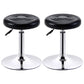 Modern Adjustable Rotatable Counter Stool Steel Mobile Phone Store Bar Stool with Cushion Gold-Black 2 Piece Set Clearhalo 'Bar Furniture' 'Bar Stools' 'bar_stools' 'furn' 'furn_bar_stools' 'furniture_bar_stools' 'Kitchen & Dining Furniture' 'kitchen&dining_furn' 'kitchen' 'kitchen_furn' Furniture' 4587597