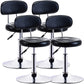 Modern Adjustable Rotatable Counter Stool Steel Mobile Phone Store Bar Stool with Cushion Yellow Black 4 Piece Set Clearhalo 'Bar Furniture' 'Bar Stools' 'bar_stools' 'furn' 'furn_bar_stools' 'furniture_bar_stools' 'Kitchen & Dining Furniture' 'kitchen&dining_furn' 'kitchen' 'kitchen_furn' Furniture' 4587604