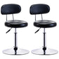 Modern Adjustable Rotatable Counter Stool Steel Mobile Phone Store Bar Stool with Cushion Yellow Black 2 Piece Set Clearhalo 'Bar Furniture' 'Bar Stools' 'bar_stools' 'furn' 'furn_bar_stools' 'furniture_bar_stools' 'Kitchen & Dining Furniture' 'kitchen&dining_furn' 'kitchen' 'kitchen_furn' Furniture' 4587606