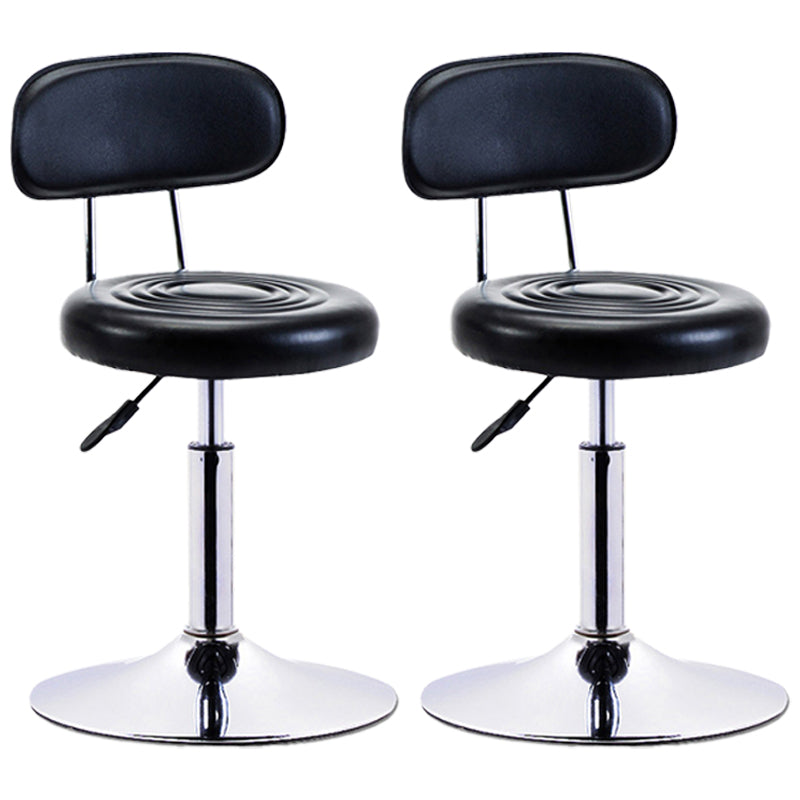 Modern Adjustable Rotatable Counter Stool Steel Mobile Phone Store Bar Stool with Cushion Yellow Black 2 Piece Set Clearhalo 'Bar Furniture' 'Bar Stools' 'bar_stools' 'furn' 'furn_bar_stools' 'furniture_bar_stools' 'Kitchen & Dining Furniture' 'kitchen&dining_furn' 'kitchen' 'kitchen_furn' Furniture' 4587606
