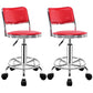 Modern Adjustable Rotatable Counter Stool Steel Mobile Phone Store Bar Stool with Cushion Peach 2 Piece Set Clearhalo 'Bar Furniture' 'Bar Stools' 'bar_stools' 'furn' 'furn_bar_stools' 'furniture_bar_stools' 'Kitchen & Dining Furniture' 'kitchen&dining_furn' 'kitchen' 'kitchen_furn' Furniture' 4587621