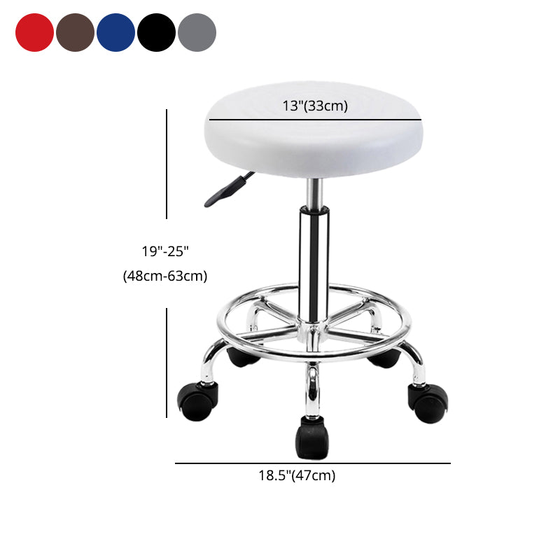 Modern Adjustable Rotatable Counter Stool Steel Mobile Phone Store Bar Stool with Cushion Clearhalo 'Bar Furniture' 'Bar Stools' 'bar_stools' 'furn' 'furn_bar_stools' 'furniture_bar_stools' 'Kitchen & Dining Furniture' 'kitchen&dining_furn' 'kitchen' 'kitchen_furn' Furniture' 4587622