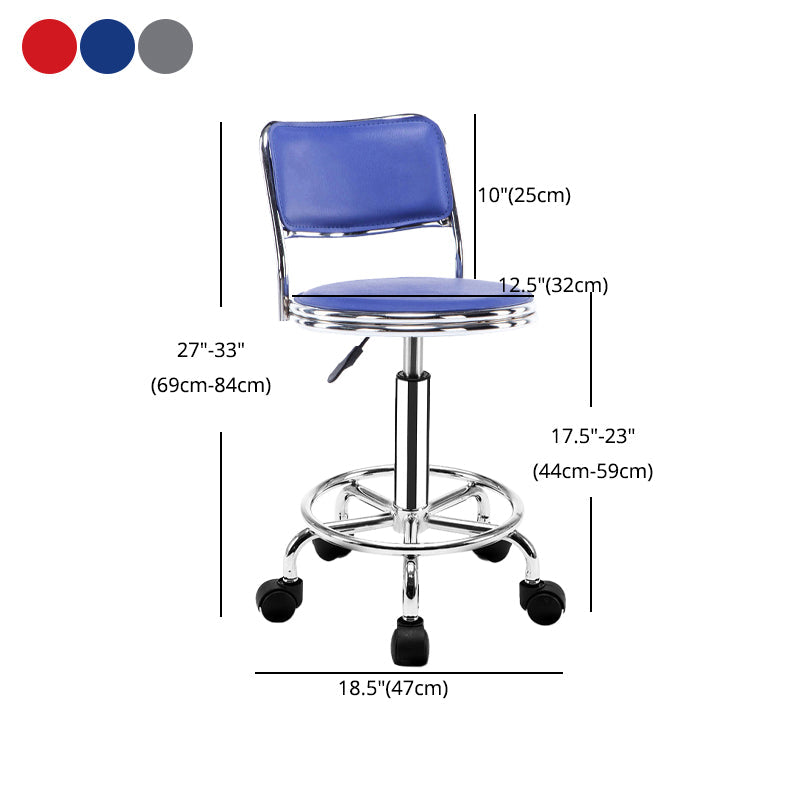 Modern Adjustable Rotatable Counter Stool Steel Mobile Phone Store Bar Stool with Cushion Clearhalo 'Bar Furniture' 'Bar Stools' 'bar_stools' 'furn' 'furn_bar_stools' 'furniture_bar_stools' 'Kitchen & Dining Furniture' 'kitchen&dining_furn' 'kitchen' 'kitchen_furn' Furniture' 4587631