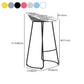 Industrial Style Bar-stool Bucket PP Seat Sled Iron Legs for Kitchen Bar Clearhalo 'Bar Furniture' 'Bar Stools' 'bar_stools' 'furn' 'furn_bar_stools' 'furniture_bar_stools' 'Kitchen & Dining Furniture' 'kitchen&dining_furn' 'kitchen' 'kitchen_furn' Furniture' 4587662