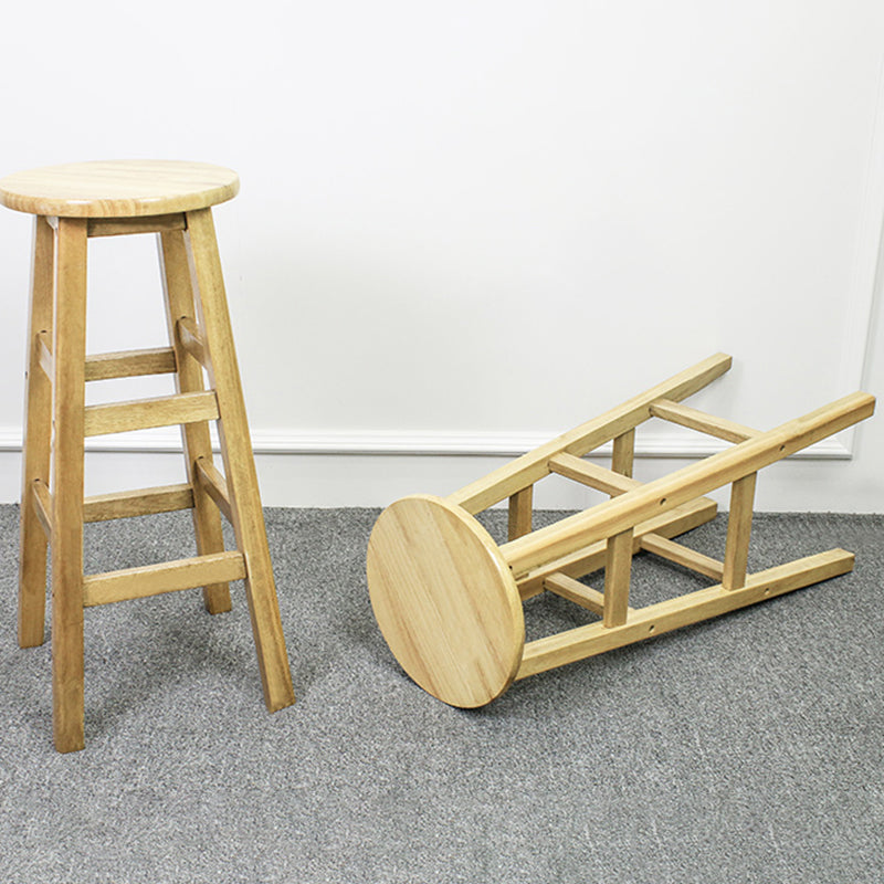 Modern Armless Backless Counter Stool Wood Dessert Shop Bar Stool with Wooden Seat Clearhalo 'Bar Furniture' 'Bar Stools' 'bar_stools' 'furn' 'furn_bar_stools' 'furniture_bar_stools' 'Kitchen & Dining Furniture' 'kitchen&dining_furn' 'kitchen' 'kitchen_furn' Furniture' 4587663