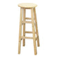 Modern Armless Backless Counter Stool Wood Dessert Shop Bar Stool with Wooden Seat 1 Piece Bar Stool(31"H) Clearhalo 'Bar Furniture' 'Bar Stools' 'bar_stools' 'furn' 'furn_bar_stools' 'furniture_bar_stools' 'Kitchen & Dining Furniture' 'kitchen&dining_furn' 'kitchen' 'kitchen_furn' Furniture' 4587684