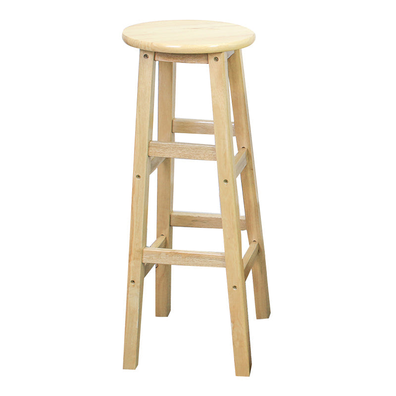 Modern Armless Backless Counter Stool Wood Dessert Shop Bar Stool with Wooden Seat 1 Piece Bar Stool(31"H) Clearhalo 'Bar Furniture' 'Bar Stools' 'bar_stools' 'furn' 'furn_bar_stools' 'furniture_bar_stools' 'Kitchen & Dining Furniture' 'kitchen&dining_furn' 'kitchen' 'kitchen_furn' Furniture' 4587684
