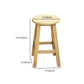Modern Armless Backless Counter Stool Wood Dessert Shop Bar Stool with Wooden Seat Clearhalo 'Bar Furniture' 'Bar Stools' 'bar_stools' 'furn' 'furn_bar_stools' 'furniture_bar_stools' 'Kitchen & Dining Furniture' 'kitchen&dining_furn' 'kitchen' 'kitchen_furn' Furniture' 4587687