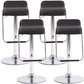 Modern Style Metal Bar Stool with Swivel and Adjustable Height Bar Stool 30-inches Black Chrome 4 Piece Set Clearhalo 'Bar Furniture' 'Bar Stools' 'bar_stools' 'furn' 'furn_bar_stools' 'furniture_bar_stools' 'Kitchen & Dining Furniture' 'kitchen&dining_furn' 'kitchen' 'kitchen_furn' Furniture' 4587783