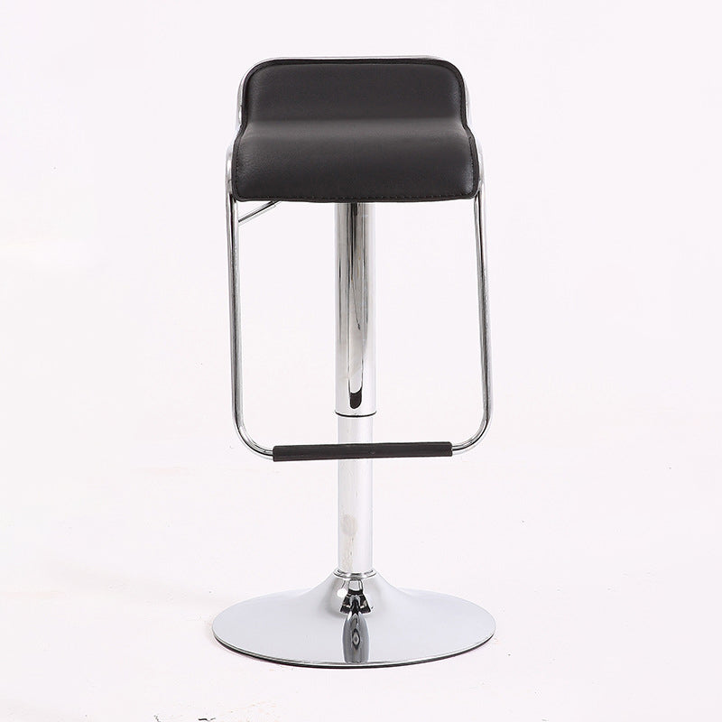 Modern Style Metal Bar Stool with Swivel and Adjustable Height Bar Stool 30-inches Black Chrome 1 Piece Clearhalo 'Bar Furniture' 'Bar Stools' 'bar_stools' 'furn' 'furn_bar_stools' 'furniture_bar_stools' 'Kitchen & Dining Furniture' 'kitchen&dining_furn' 'kitchen' 'kitchen_furn' Furniture' 4587784