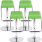 Modern Style Metal Bar Stool with Swivel and Adjustable Height Bar Stool 30-inches Green Chrome 4 Piece Set Clearhalo 'Bar Furniture' 'Bar Stools' 'bar_stools' 'furn' 'furn_bar_stools' 'furniture_bar_stools' 'Kitchen & Dining Furniture' 'kitchen&dining_furn' 'kitchen' 'kitchen_furn' Furniture' 4587792