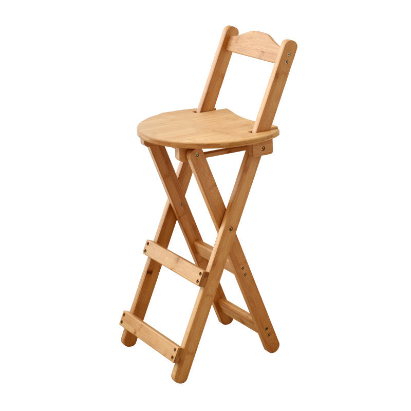 Contemporary Solid Wood Barstool Folding Bar Stool for Restaurant Clearhalo 'Bar Furniture' 'Bar Stools' 'bar_stools' 'furn' 'furn_bar_stools' 'furniture_bar_stools' 'Kitchen & Dining Furniture' 'kitchen&dining_furn' 'kitchen' 'kitchen_furn' Furniture' 4587805