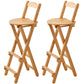 Contemporary Solid Wood Barstool Folding Bar Stool for Restaurant Wood 2 Piece Set Bar Stool(30"H) Clearhalo 'Bar Furniture' 'Bar Stools' 'bar_stools' 'furn' 'furn_bar_stools' 'furniture_bar_stools' 'Kitchen & Dining Furniture' 'kitchen&dining_furn' 'kitchen' 'kitchen_furn' Furniture' 4587816