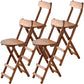 Contemporary Solid Wood Barstool Folding Bar Stool for Restaurant Light Tan 4 Piece Set Counter Stool (24"H) Clearhalo 'Bar Furniture' 'Bar Stools' 'bar_stools' 'furn' 'furn_bar_stools' 'furniture_bar_stools' 'Kitchen & Dining Furniture' 'kitchen&dining_furn' 'kitchen' 'kitchen_furn' Furniture' 4587829
